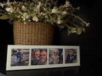 1" × 4" Rectangle Photo Magnet Frame Black or White