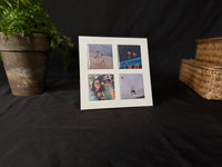 2" × 2" Square Photo Magnet Frame Black or White